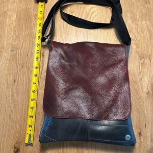 Upcycled bike tube purse
